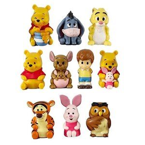 10pc Winnie the Pooh Bear Playset 10 Figure Cake Topper Toy Doll Set Collectible